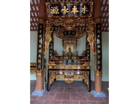 Chế tác câu đối đẹp treo trong nhà thờ họ/từ đường