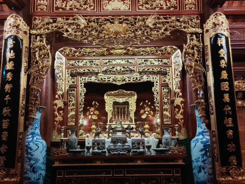 Chế tác cửa võng gỗ mít bền đẹp tại Sơn Đồng
