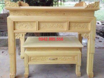 Bàn thờ mẹ con mộc
