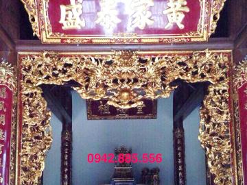 Cửa võng rồng hoa mai