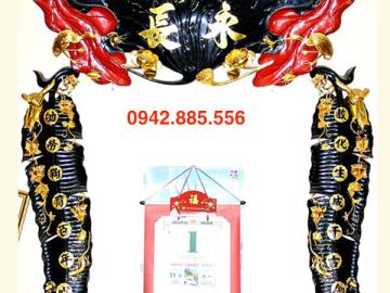 Đôi câu đối lá chuối