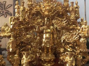 Nghệ nhân Sơn Đồng nhận chế tác tòa Cửu Long theo yêu cầu