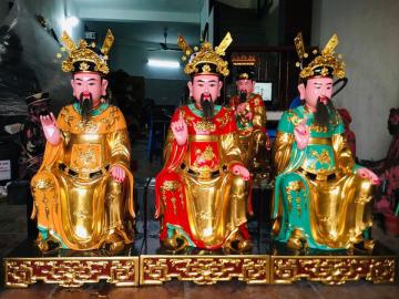 Chế tác bộ tượng Ngọc Hoàng - Nam Tào - Bắc Đẩu