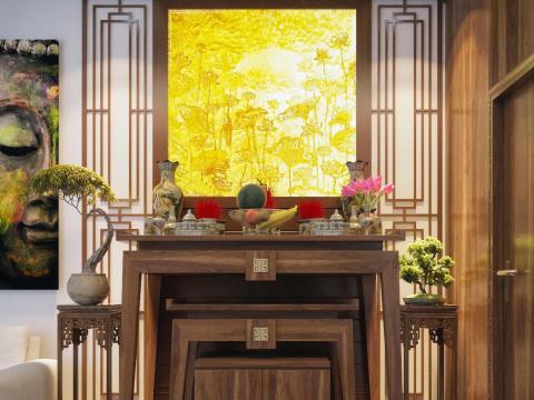 Mẫu bàn thờ nhà chung cư đẹp [mẫu mới]