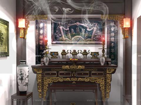 Mua bàn thờ mẫu trưng bày hay đặt đóng mới?