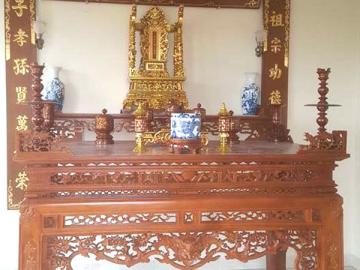 Mẫu bàn thờ rồng hóa mai đẹp