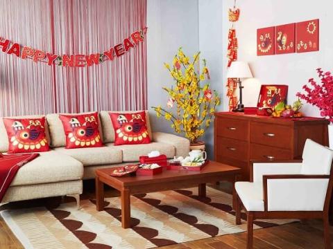 Trang trí bàn thờ đẹp cho nhà chung cư ngày tết